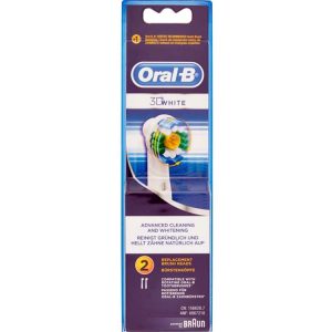 2 Testine di Ricambio ORAL B 3D WHITE per spazzolino elettrico