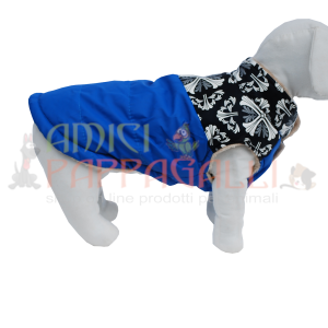 Cappottino Piumino limited blue  –  imbottito, molto soffice, per cani