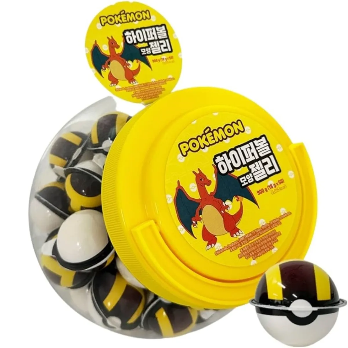 Pokemon Hyper Ball Shape Jelly Asian, caramelle gelatinose alla frutta 18g