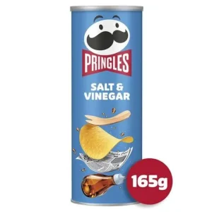 Pringles Salt & Vinegar, patatine al gusto sale e aceto 165g