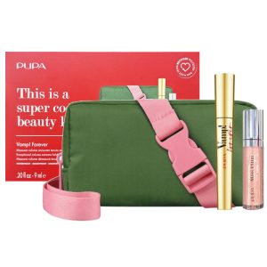 Cofanetto donna PUPA SUPER COOL Mascara Vamp! 9ml + Miss Pupa gloss 5ml + pochette