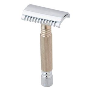 Pearl Shaving rasoio di sicurezza SSH-02 Silver guardia aperta