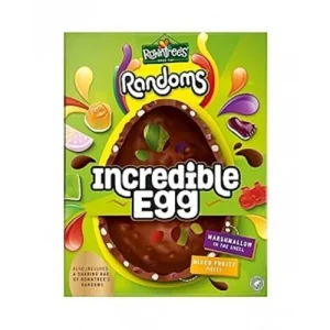 Rowntrees Randoms Incredible Egg, uovo di pasqua con caramelline e marshmallow 380g