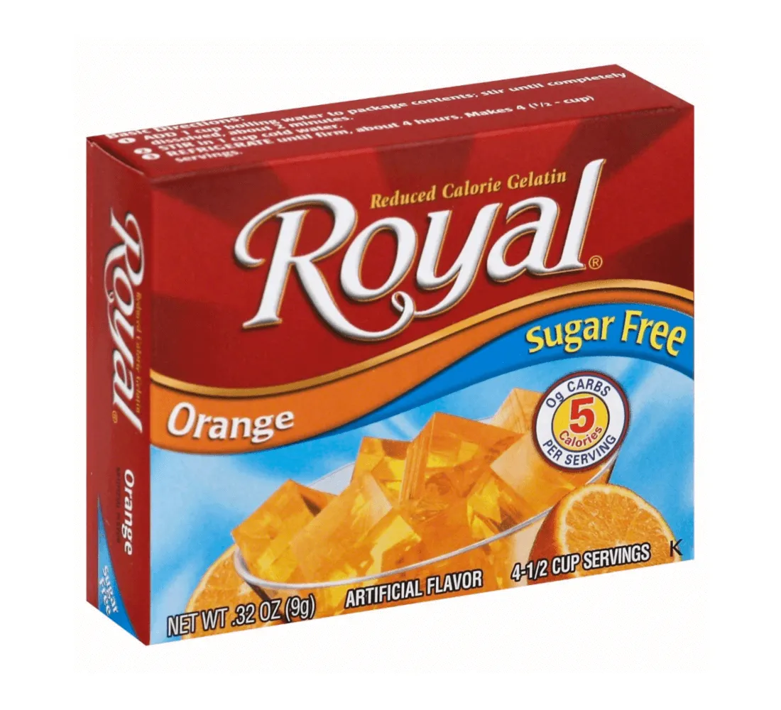 Royal Orange Gelatina Sugar Free