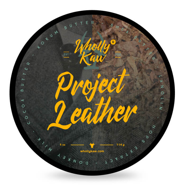 Wholly Kaw sapone da barba Project Leather 114gr