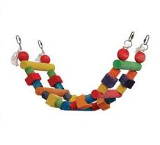 Gioco Scala grande colorata – giochi per pappagalli grandi e media taglia