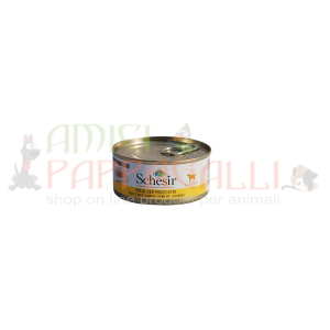 Schesir pollo con prosciutto 150g – cibo umido per cani adulti