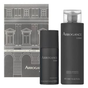 Cofanetto uomo ARROGANCE UOMO deodorante spray 150ml + hair & body shampoo 400ml