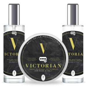 Extro set da barba Victorian 3 pezzi