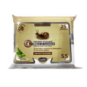 SETABLU salviette struccanti BAVA DI LUMACA – 25 salviette