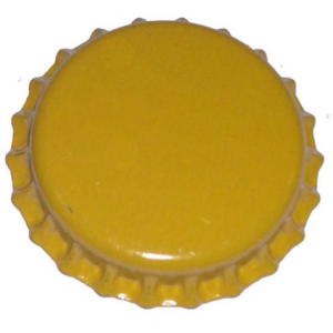 TAPPO CORONA GIGANTE D.29 COLORE GIALLO (CONFEZ. 200 PZ.)