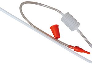 Travasatore a polmone con rubinetto a farfalla